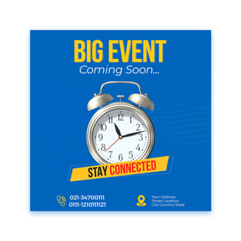 Big Event Social Media Design cover image.