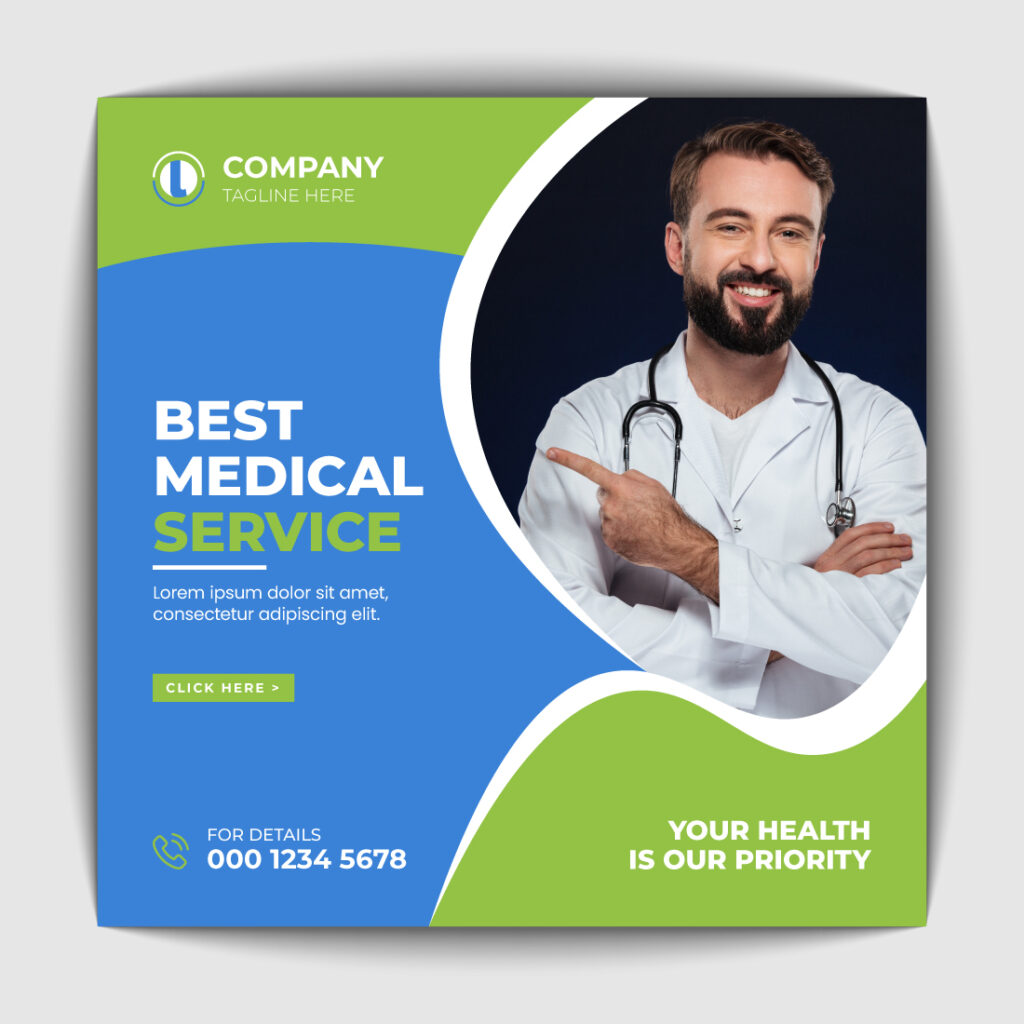 Medical Healthcare Social Media Banner Design - MasterBundles