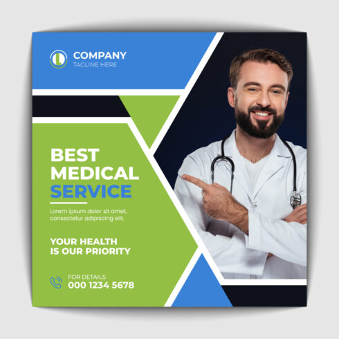 Medical Healthcare Social Media Banner Design cover image.