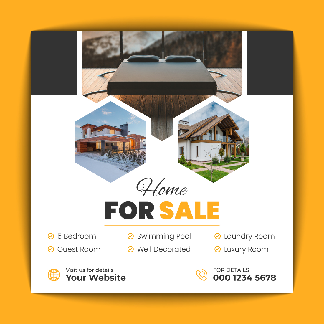 Real Estate Social Media Banner Design preview image.