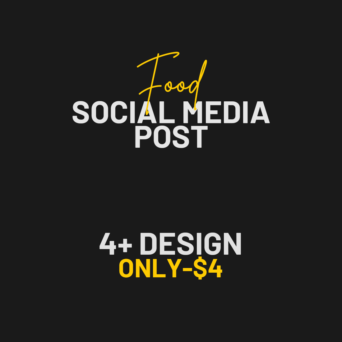 4+ Beautiful Food and restaurant social media Banner post templates- only $4 preview image.