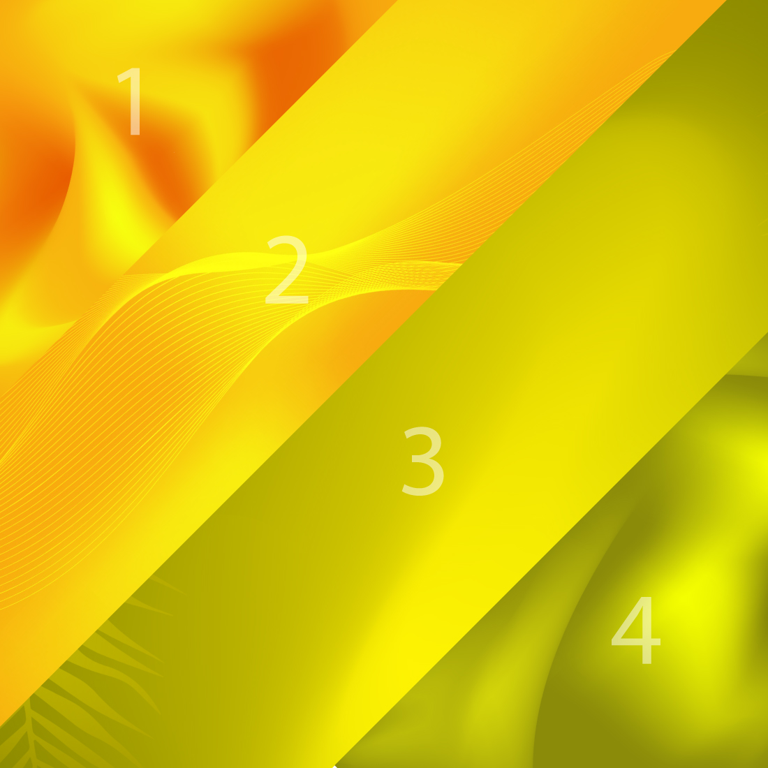 7 Yellow Abstract background design bundle preview image.