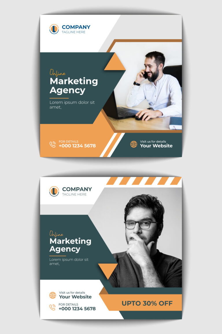 Corporate Social Media Banner Design - MasterBundles