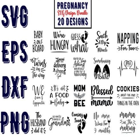 Pregnancy quotes bundle cover image.