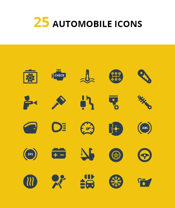 Auto, Finance-Buss & Medical Icons cover image.