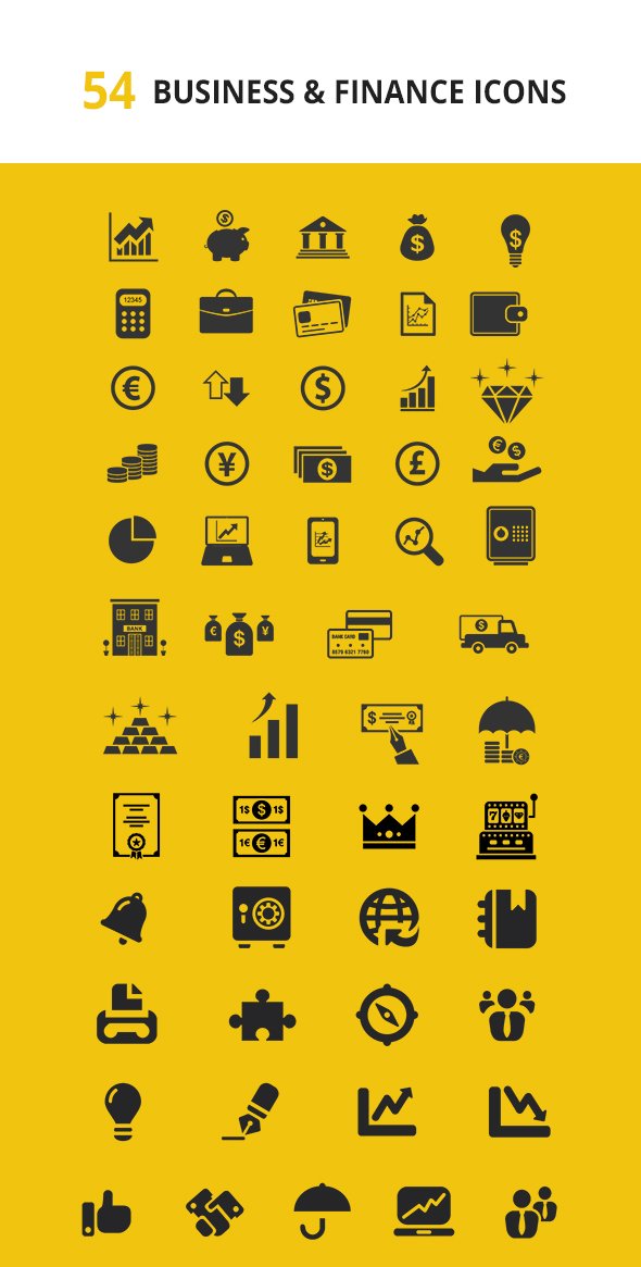Auto, Finance-Buss & Medical Icons preview image.