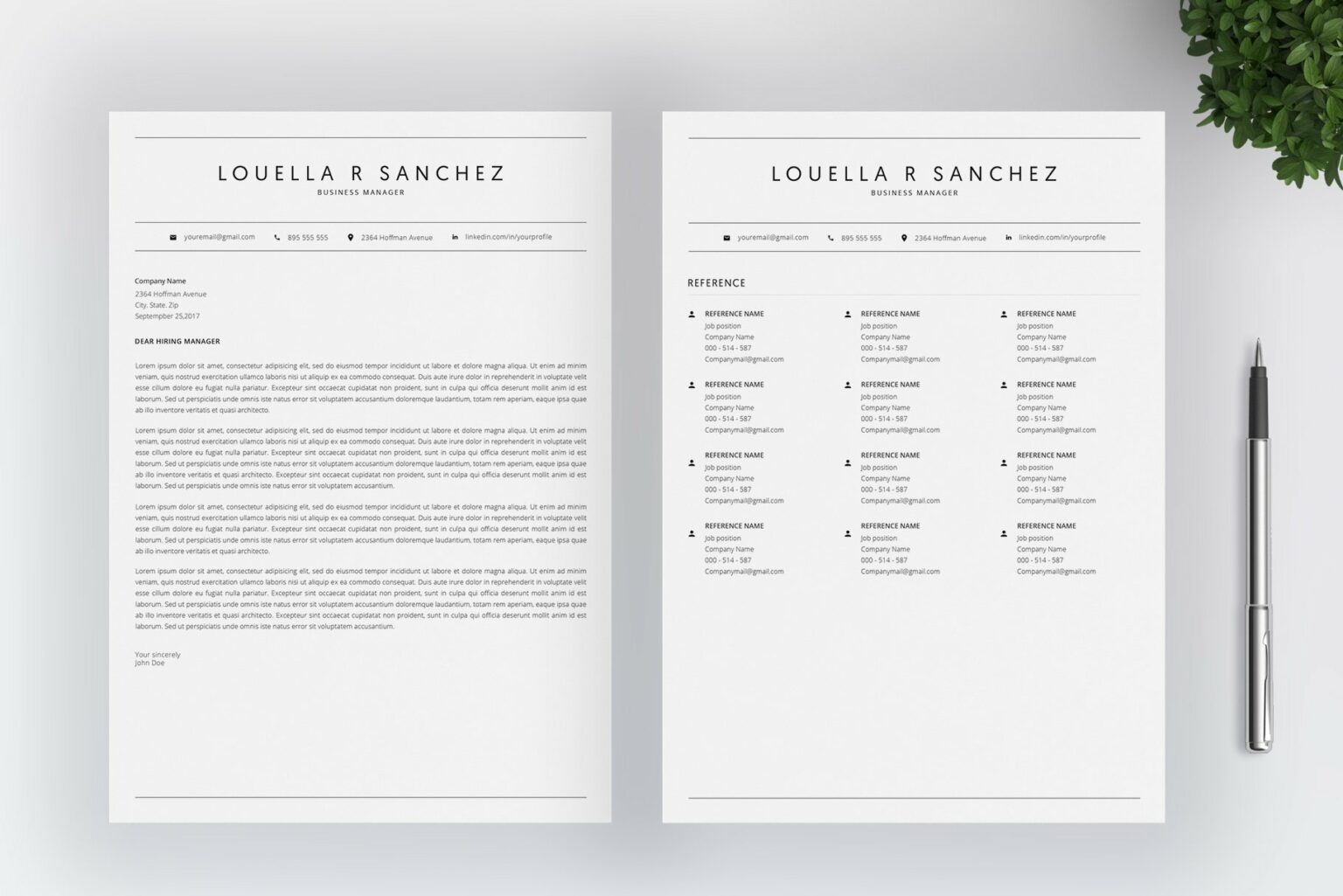 Word Resume Template / CV – MasterBundles