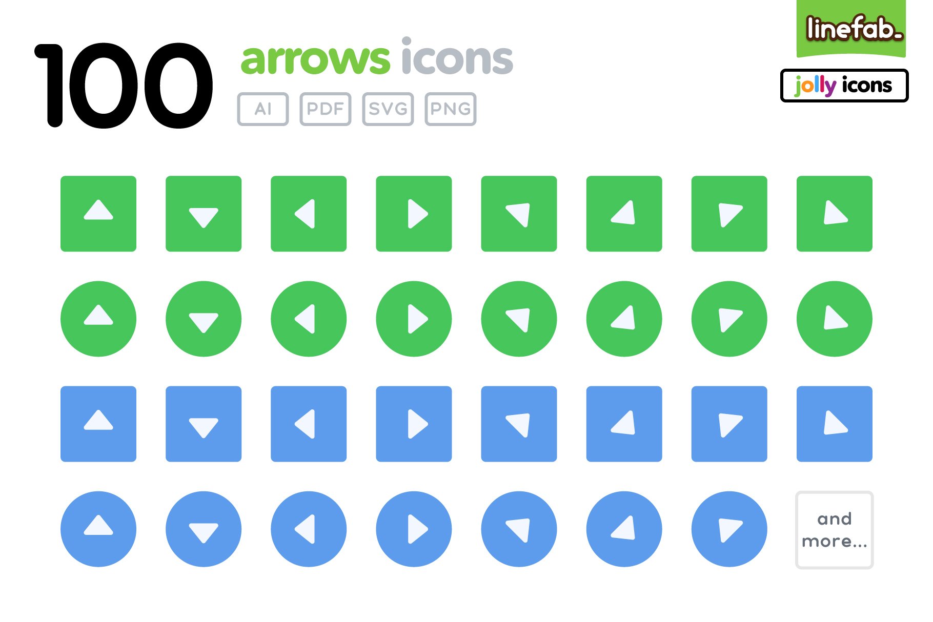 100 Arrows Icons - 5 - Jolly cover image.