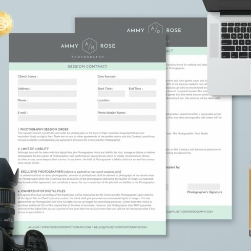 Session Contract Form Template SC002 cover image.