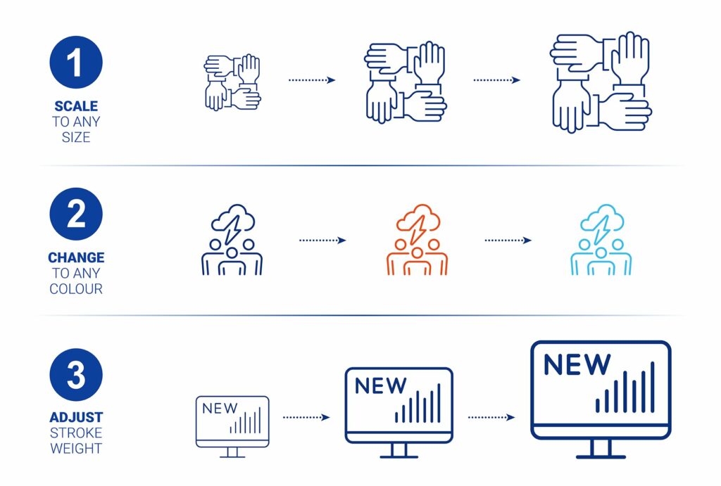 160 Business and Financial Icons Set – MasterBundles