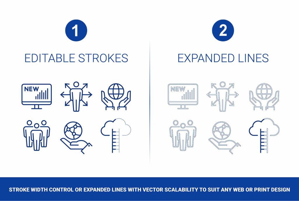 160 Business and Financial Icons Set – MasterBundles