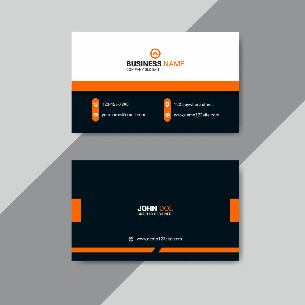 Business card layout design - MasterBundles