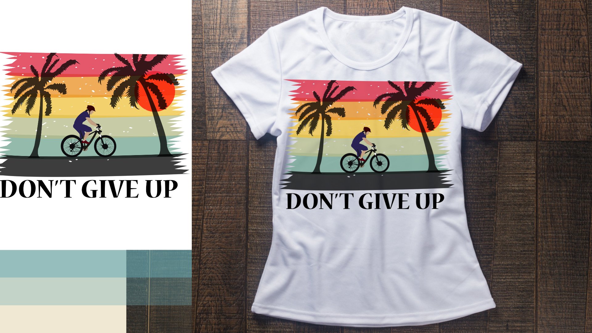 Women's t - shirt that says don't give up and a.
