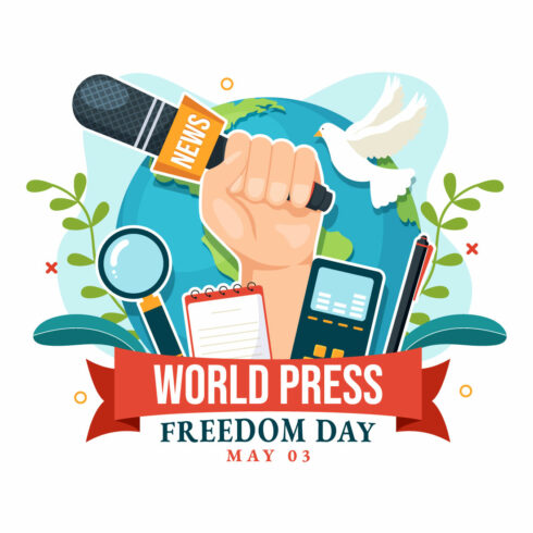 16 World Press Freedom Day Illustration cover image.