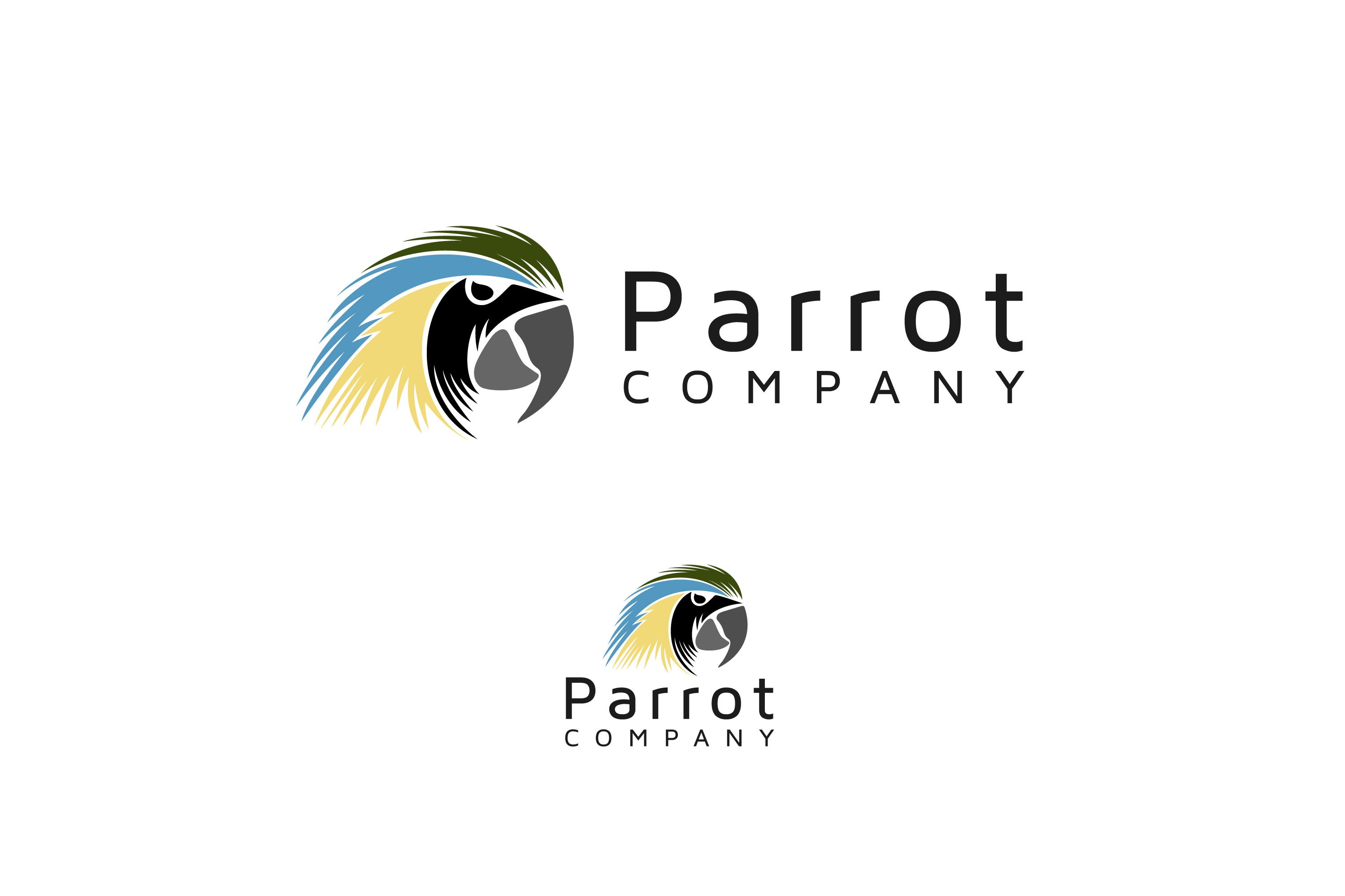 Bird macaw parrot head logo cover image.