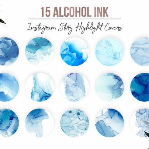 Alcohol Ink Instagram Highlights cover image.