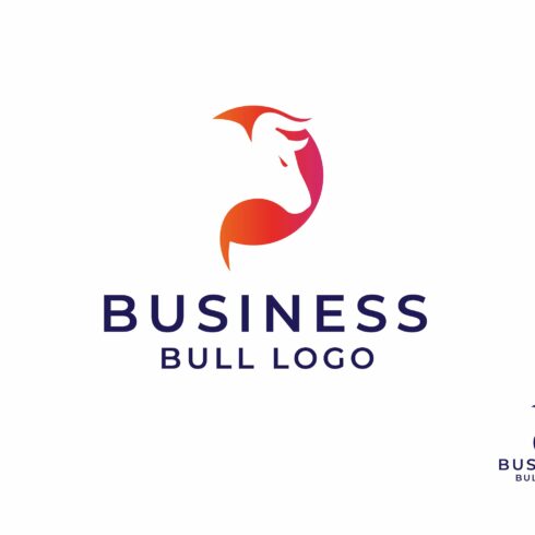 Simple Modern Bull Head Logo cover image.