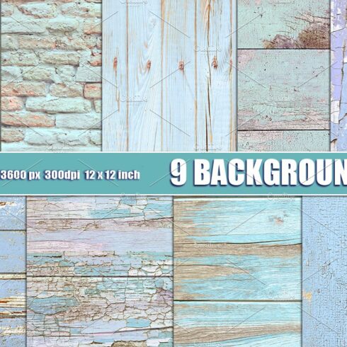 Shabby wood and brick wall texture cover image.