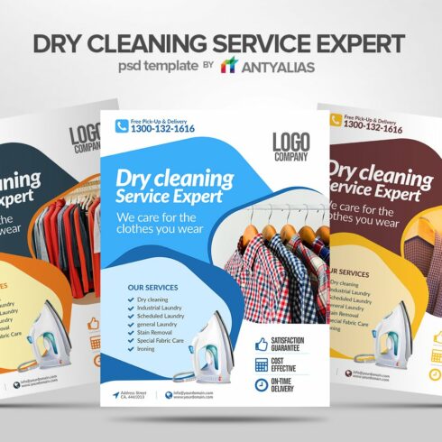 Dry Cleaning Service Expert Flyer cover image.
