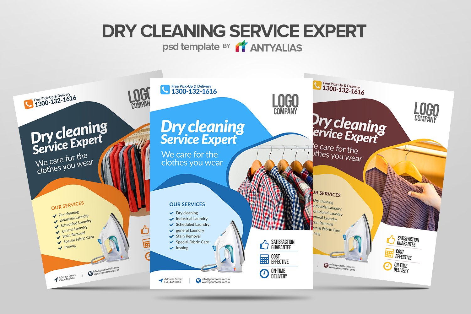 Dry Cleaning Service Expert Flyer cover image.