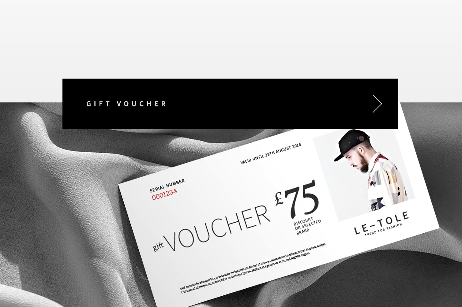 Fashion Gift Voucher cover image.
