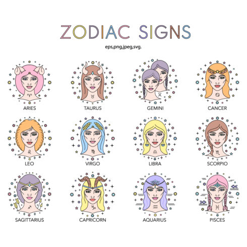 Zodiac signs cover image.