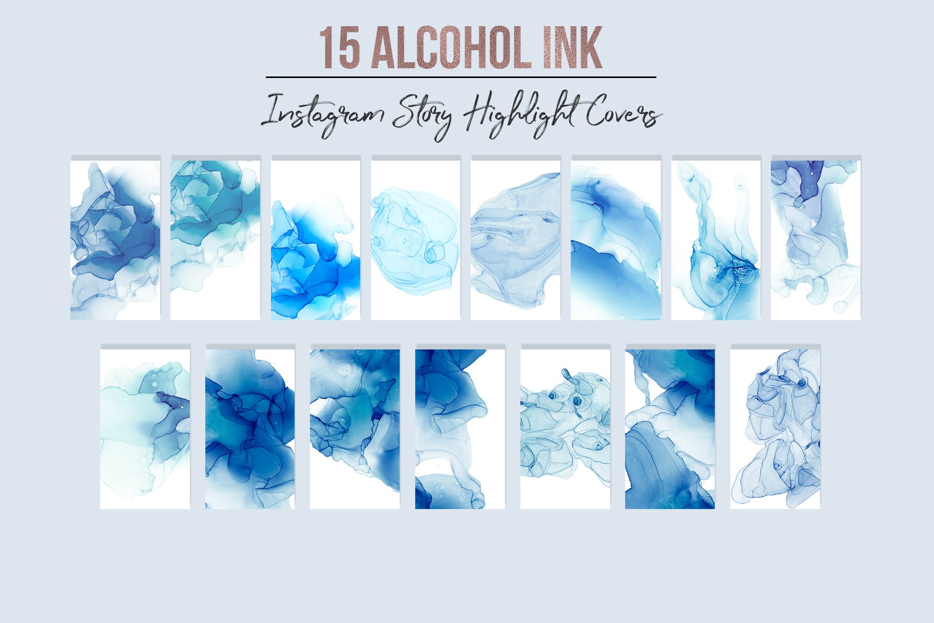 Alcohol Ink Instagram Highlights preview image.