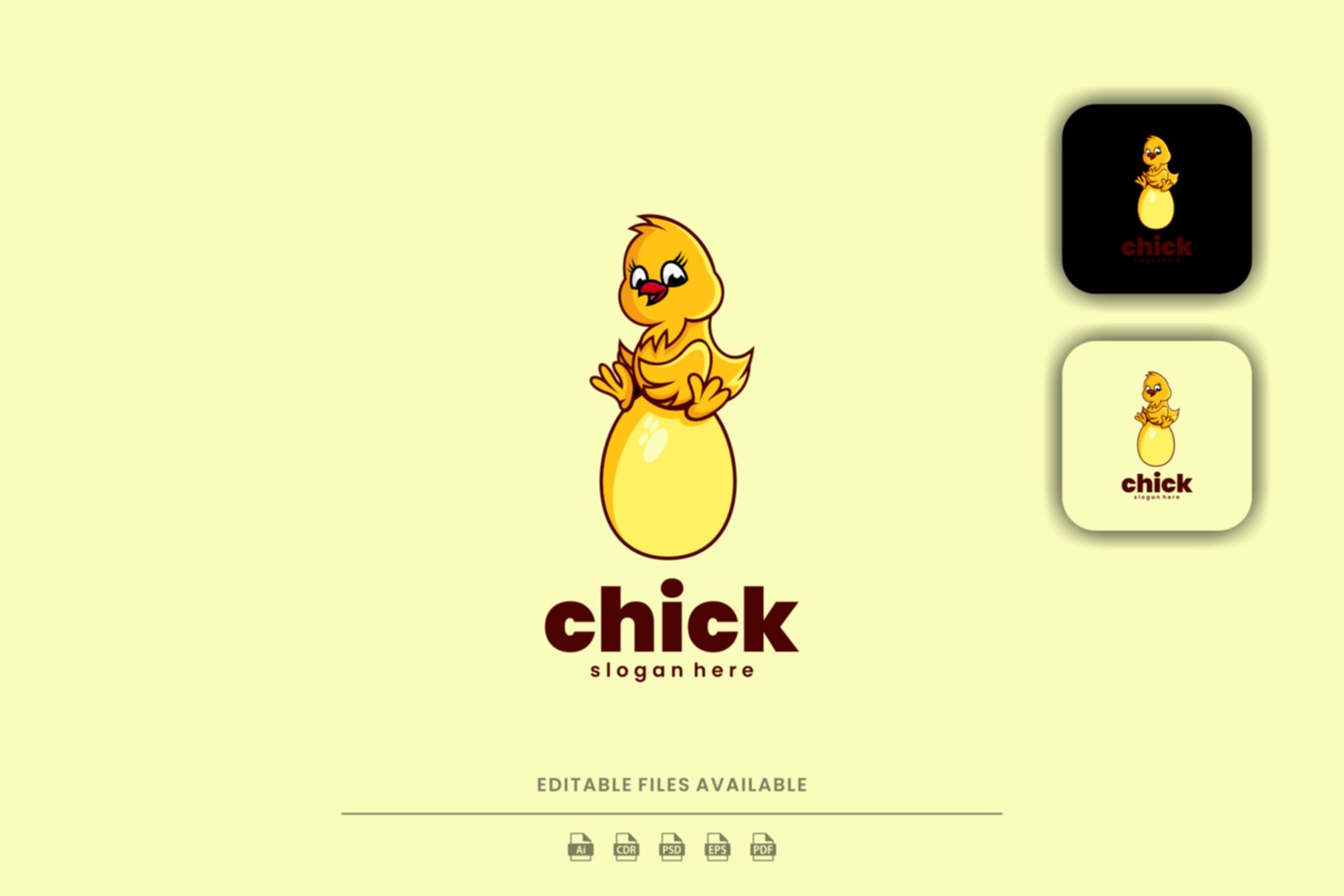 Chick Cartoon Logo cover image.