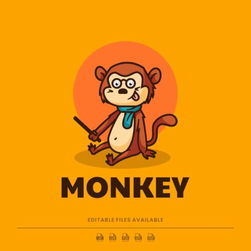 Monkey Cartoon Logo cover image.