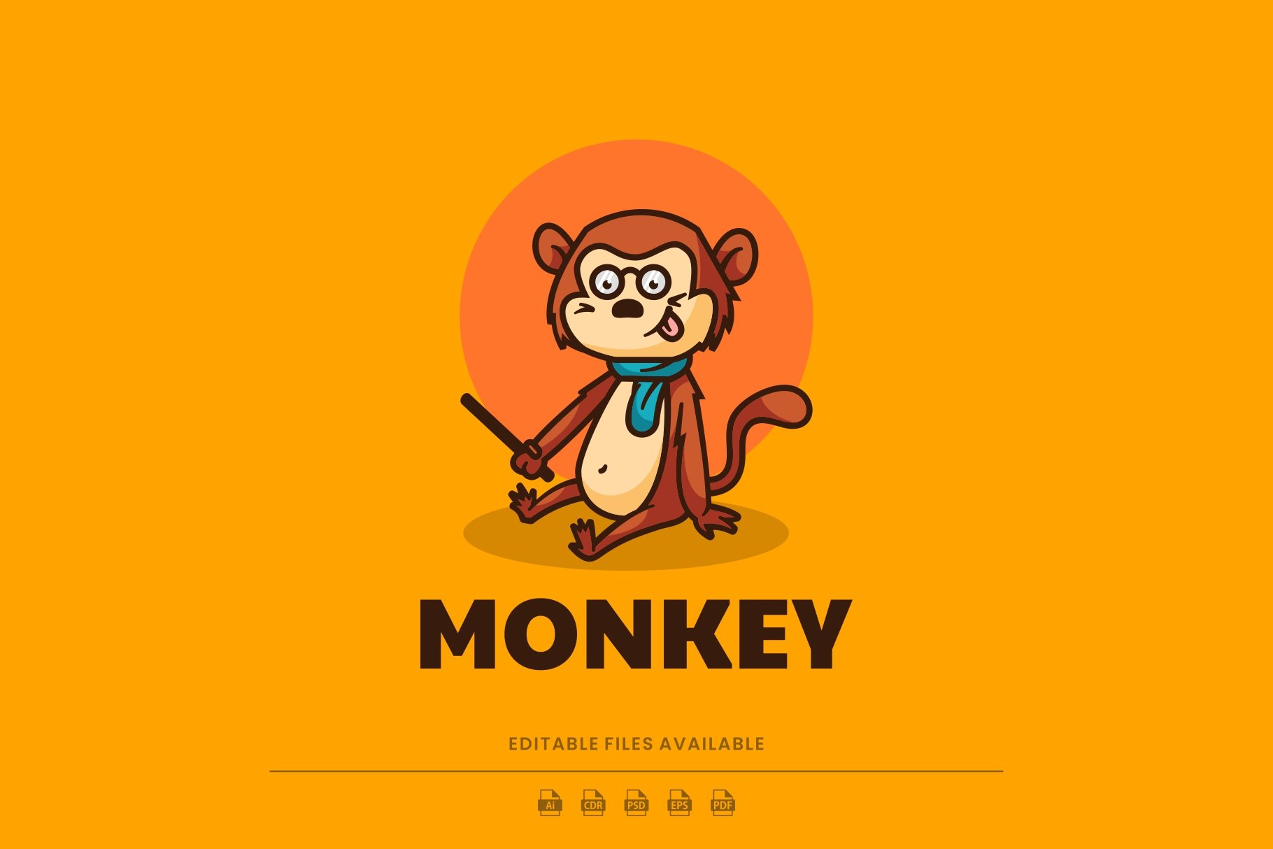 Monkey Cartoon Logo cover image.