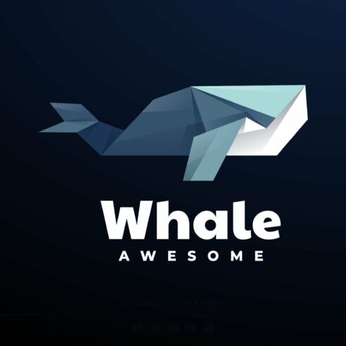 Whale Polygon Colorful Logo cover image.