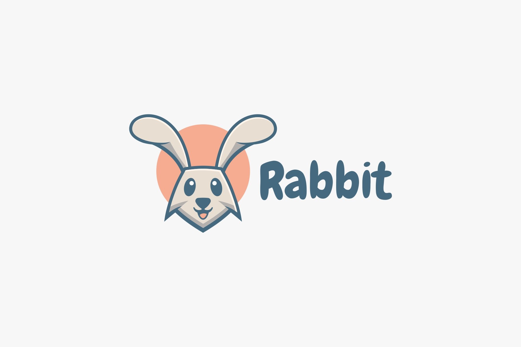 Rabbit Mascot Cartoon Logo cover image.