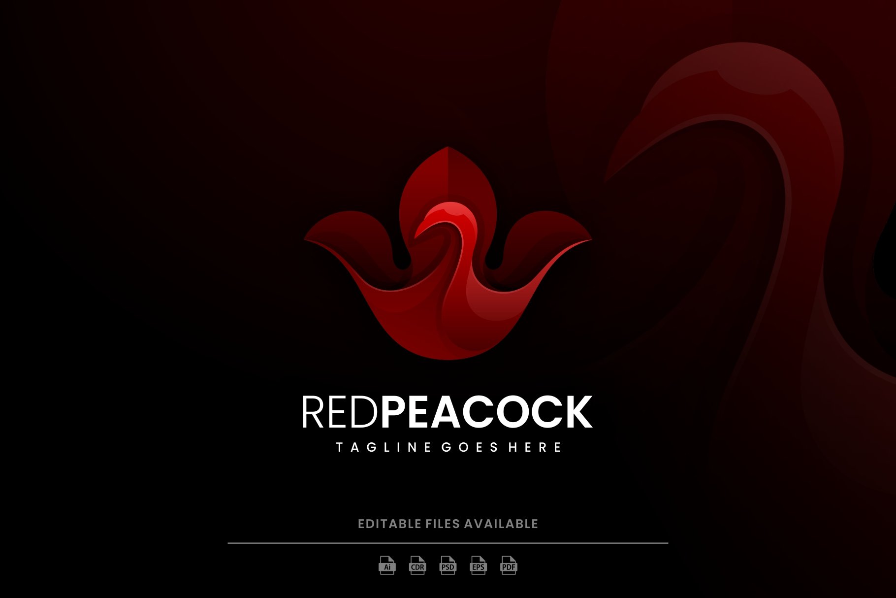 Red Peacock Gradient Logo cover image.