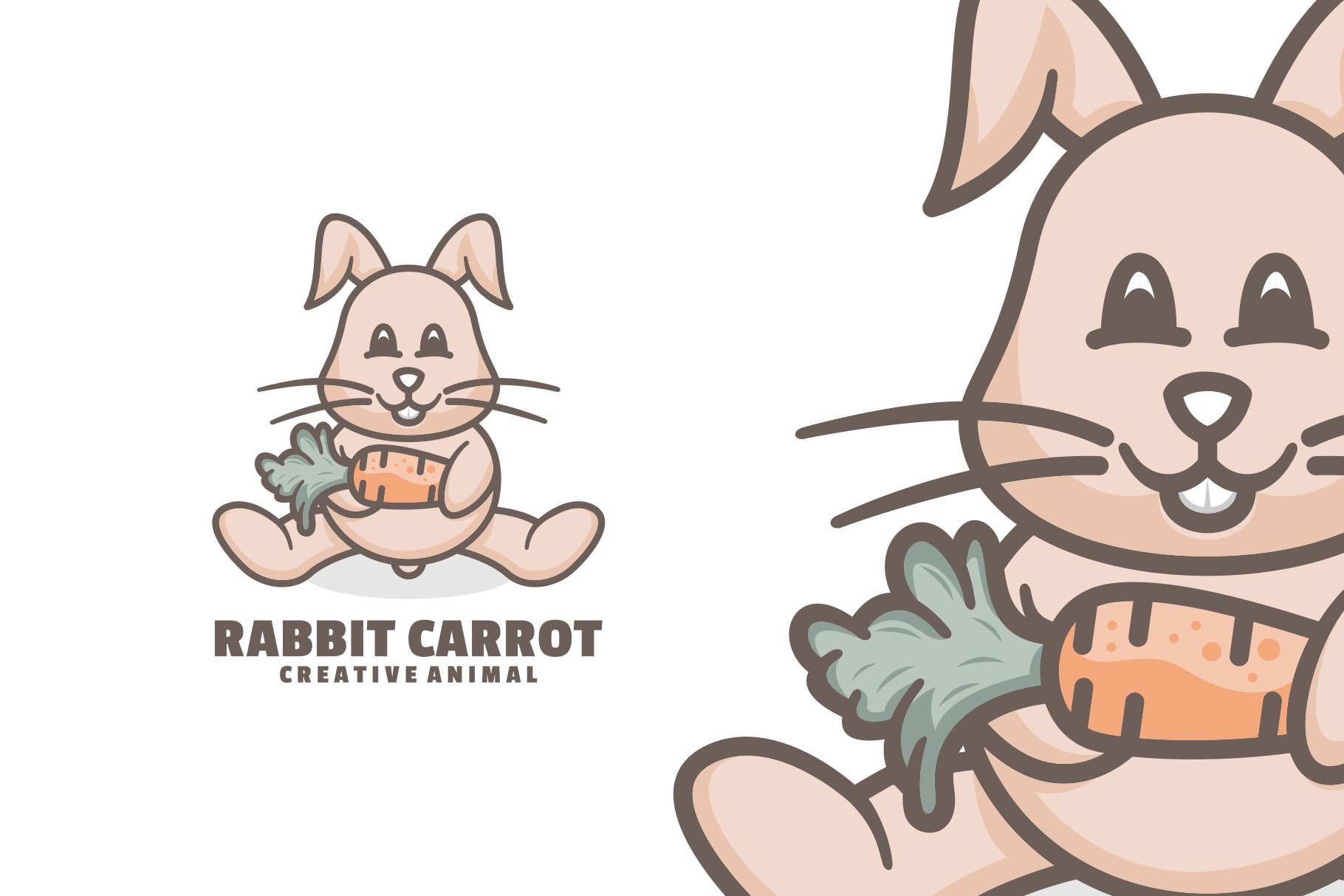 Rabbit Cartoon Logo cover image.