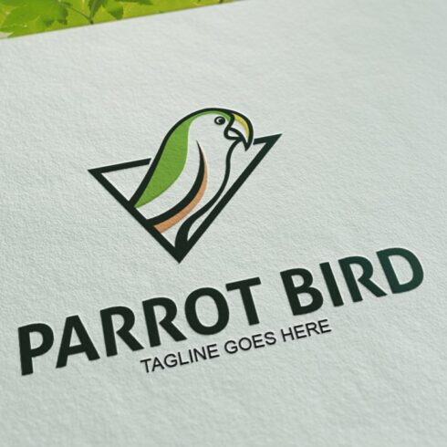 Parrot Bird Logo Template cover image.