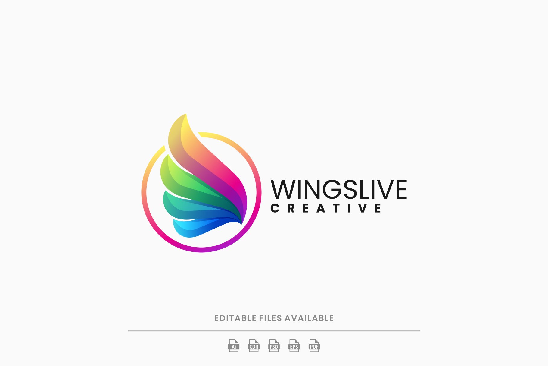 Wings Live Colorful Logo cover image.