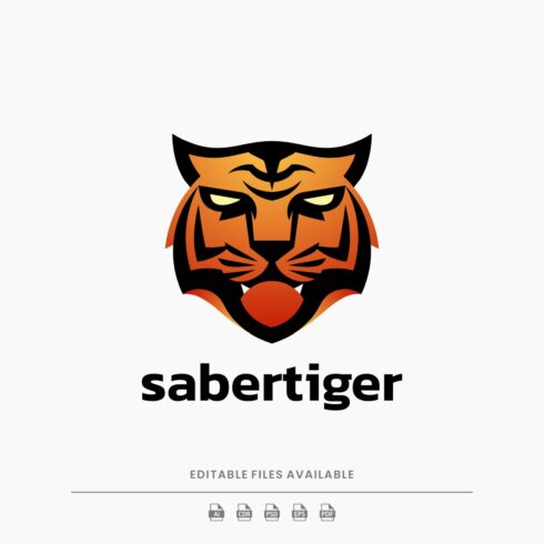 Saber Tiger Gradient Logo cover image.