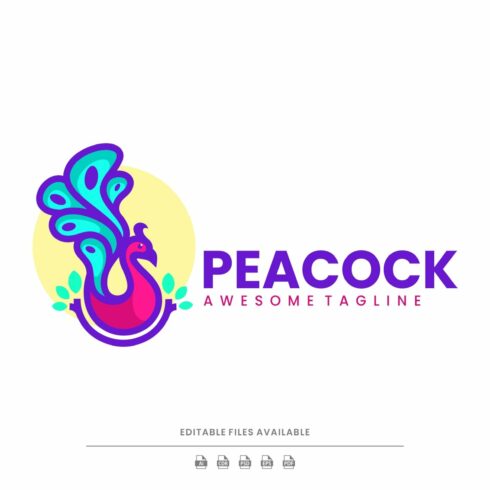 Peacock Simple Mascot Style cover image.