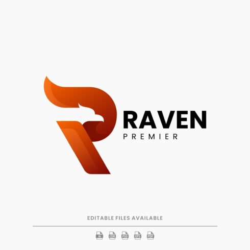 Letter R Raven Colorful Logo cover image.