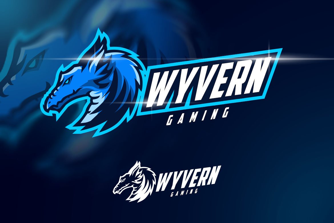 Wyvren Mascot Gaming logo cover image.