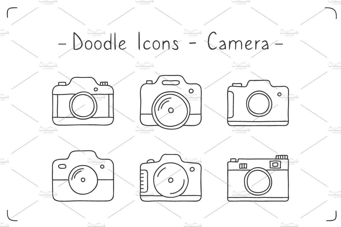 Camera Doodle Icons cover image.