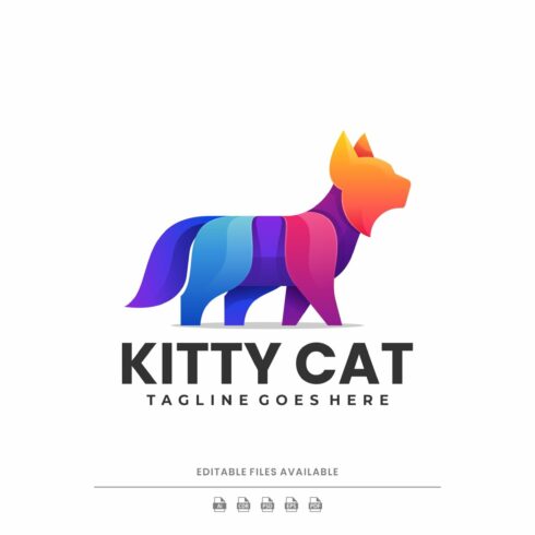 Kitty Cat Colorful Logo cover image.