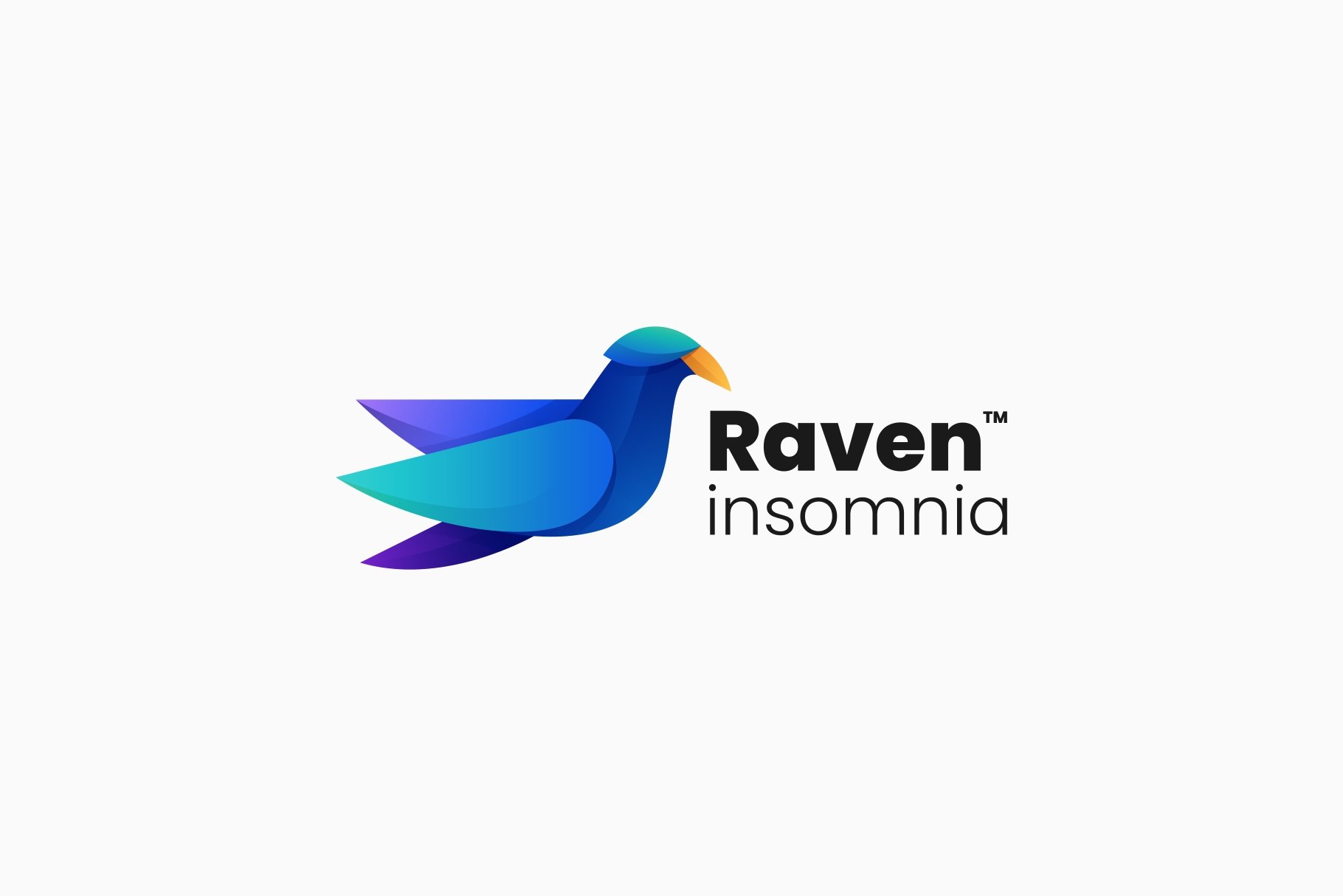 Raven Gradient Colorful Logo cover image.