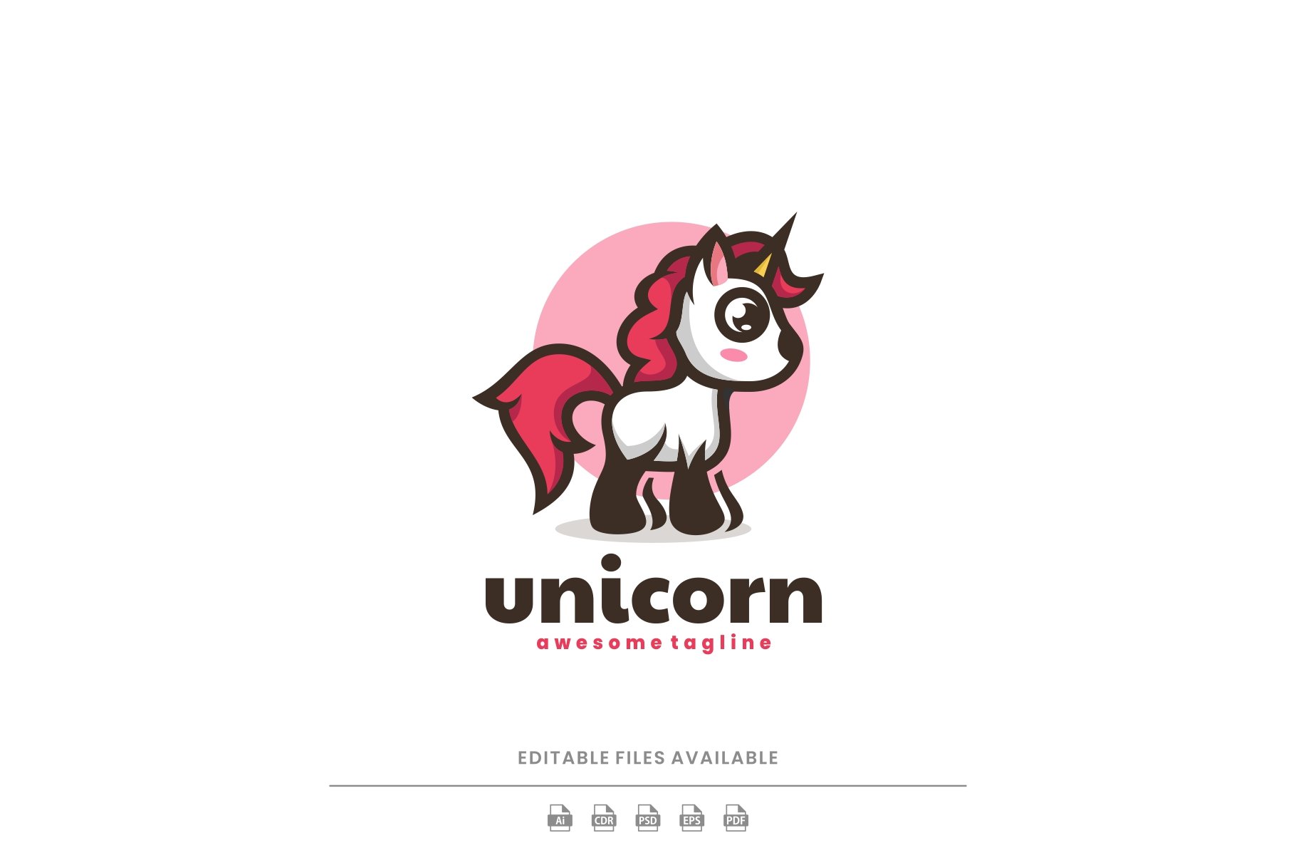 Unicorn Mascot Logo cover image.