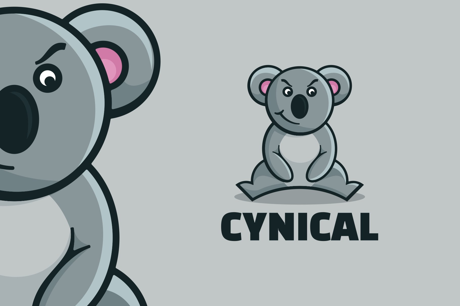 Koala Simple Mascot Logo cover image.