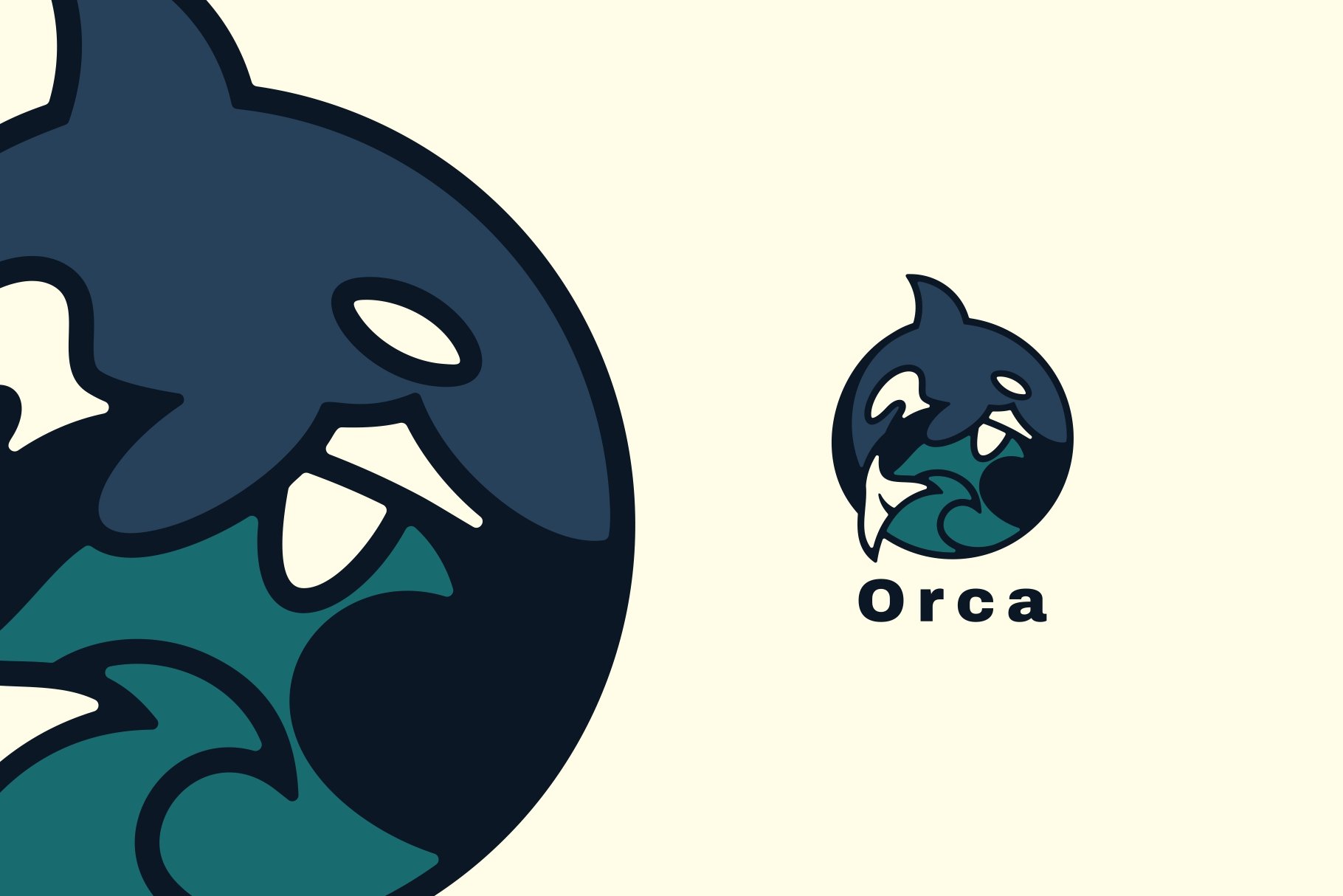 Killer Whale Simple Logo cover image.