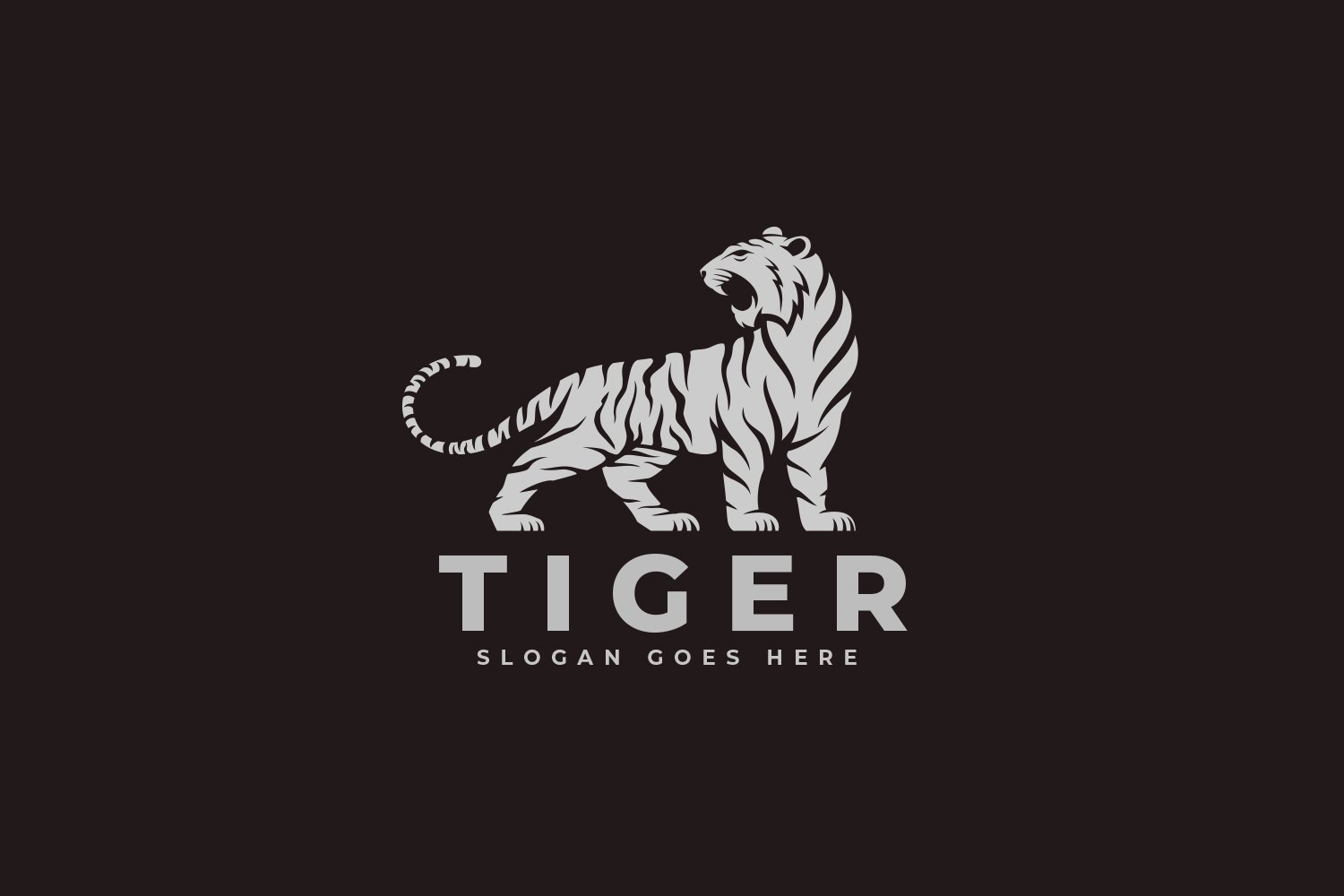 Tiger Mascot Logo Design cover image.
