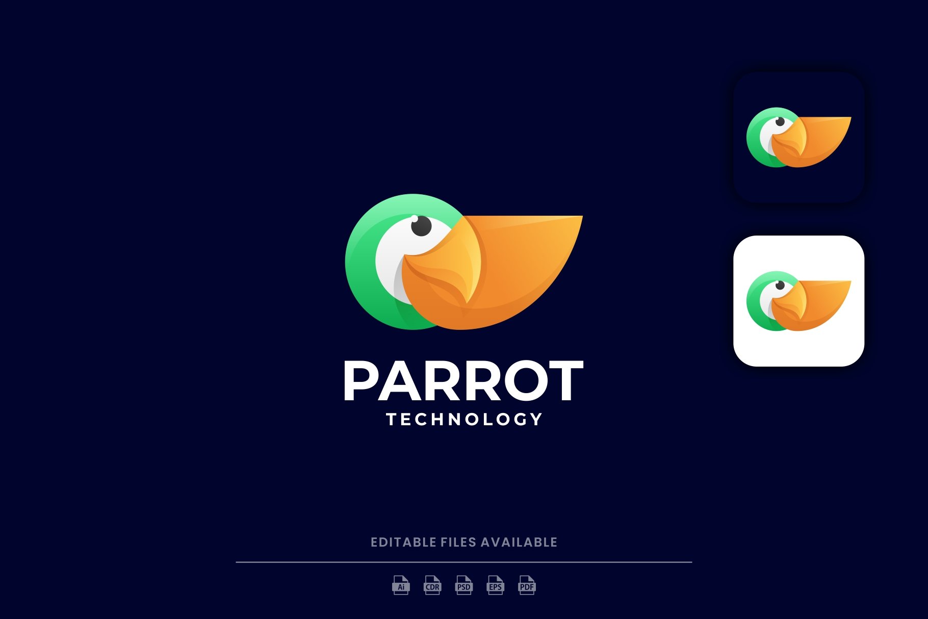 Parrot Gradient Logo cover image.