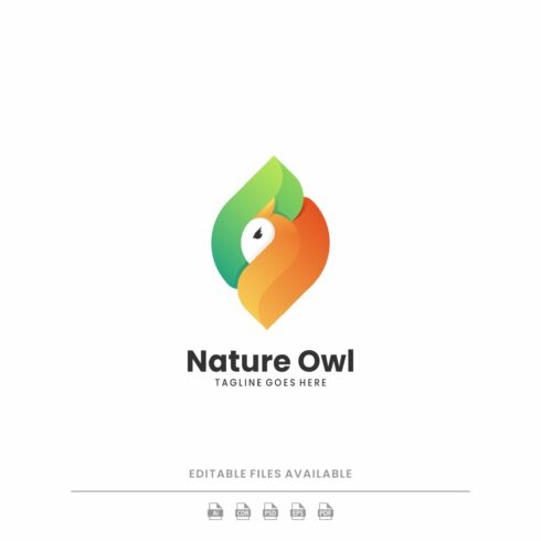 Nature Owl Gradient Logo cover image.