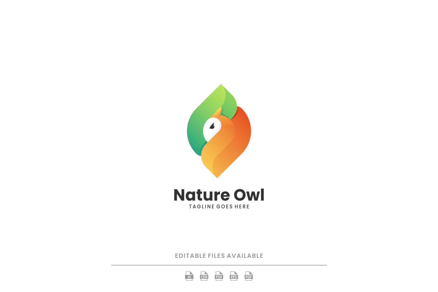 Nature Owl Gradient Logo cover image.
